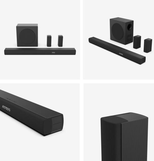 Hisense AX5100G 5.1ch Soundbar | 580W Peak with Dolby Atmos & Wireless Rear Speakers
