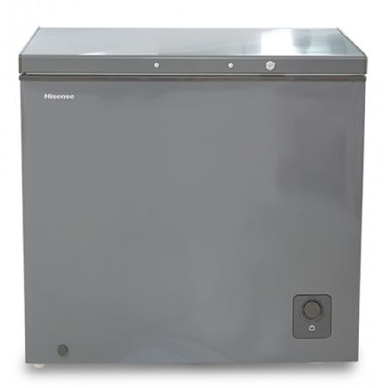 Hisense 180L Chest Freezer – Deep Freezer (Net 136L) with 24hr Cold Retention, Quick Freeze, Mechanical Thermostat & Low Noise – Grey (3 Years Warranty)