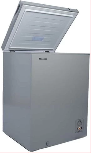 Hisense 180L Chest Freezer – Deep Freezer (Net 136L) with 24hr Cold Retention, Quick Freeze, Mechanical Thermostat & Low Noise – Grey (3 Years Warranty)