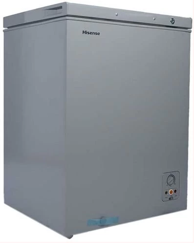 Hisense 180L Chest Freezer – Deep Freezer (Net 136L) with 24hr Cold Retention, Quick Freeze, Mechanical Thermostat & Low Noise – Grey (3 Years Warranty)