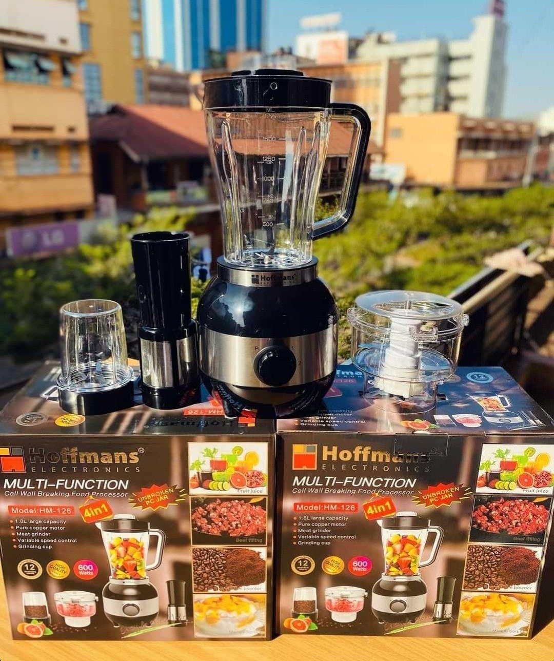 Hoffman 4-in-1 Blender Multifunctional Food Processor – HM-126 - LIFE STORES UGANDA