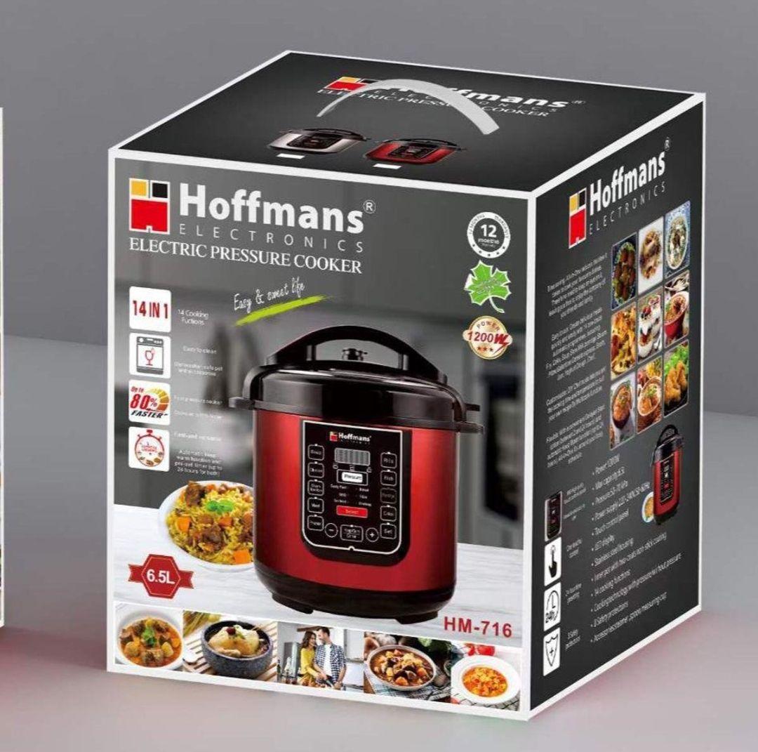 Hoffmann 14-in-1 Pressure Cooker HM-716 | 6.5L, 1200W, LED Display & Touch Control - LIFE STORES UGANDA