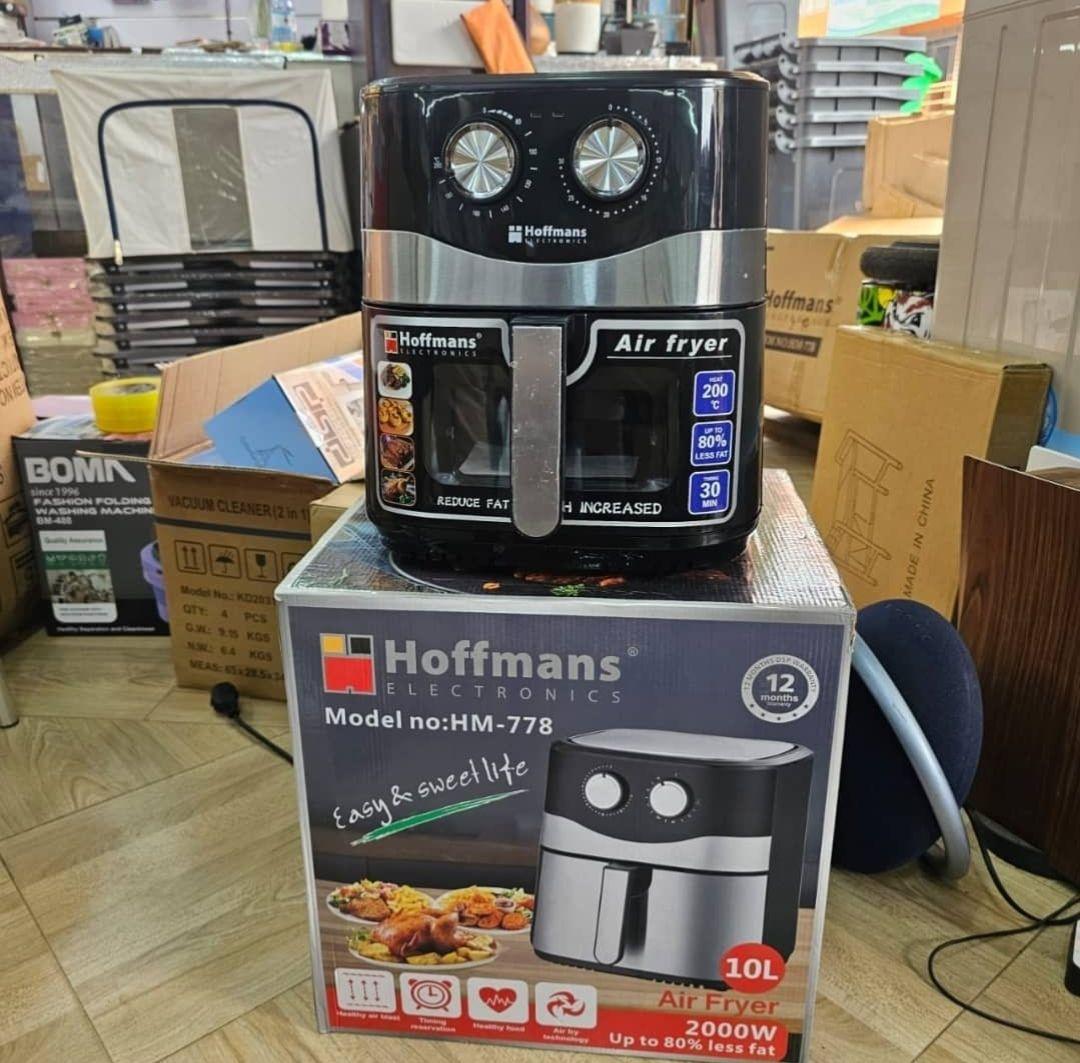 Hoffmans 10L Air Fryer HM-778 | Family-Sized, 2000W Power, Healthier Cooking - LIFE STORES UGANDA