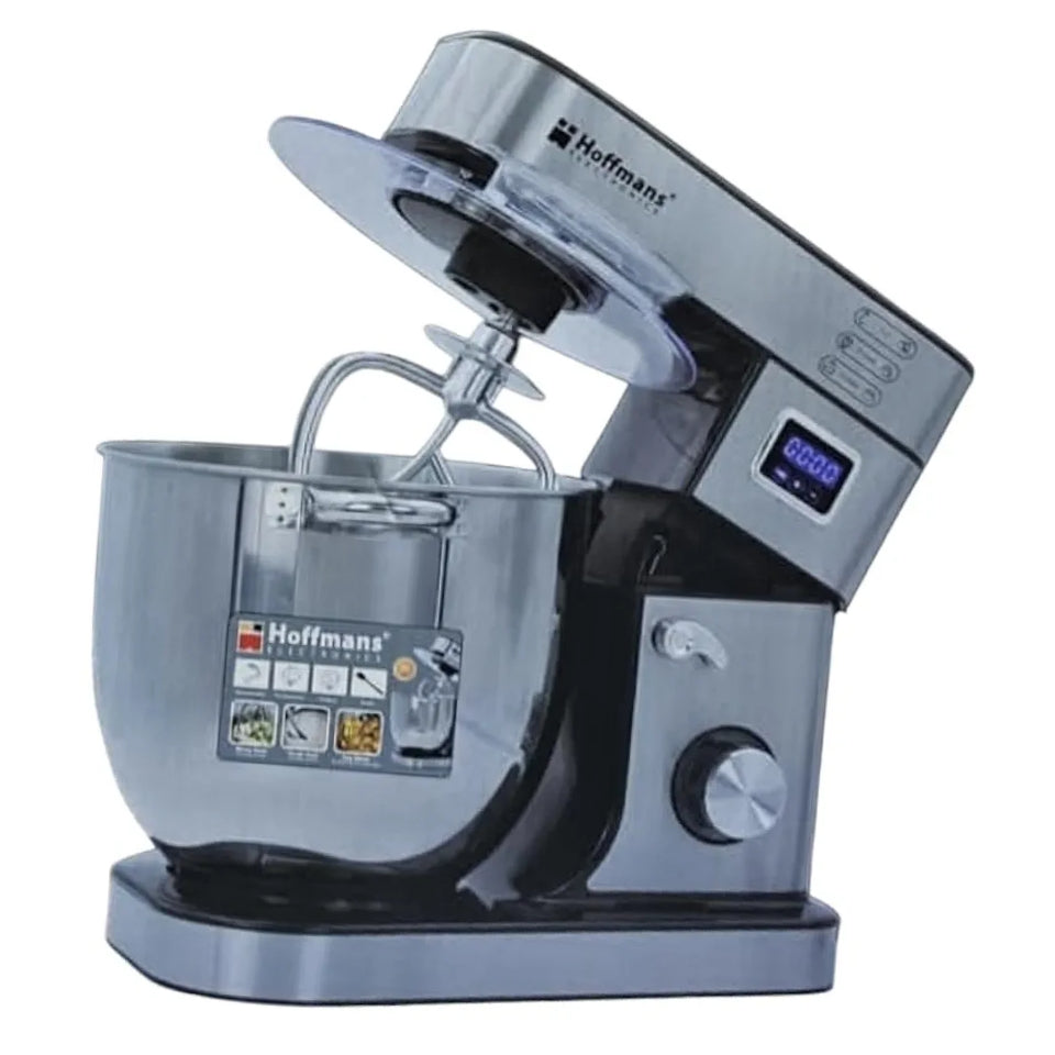 Hoffmans 15L Stand Mixer 2000W Commercial & Home Kitchen Food Mixer Stainless Steel