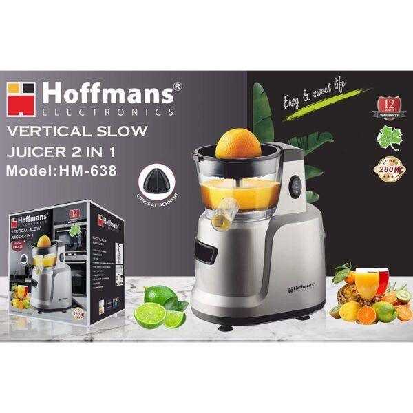Hoffmans 2-in-1 Vertical Slow Juicer HM-638 – Maximize Nutrition & Freshness! - LIFE STORES UGANDA