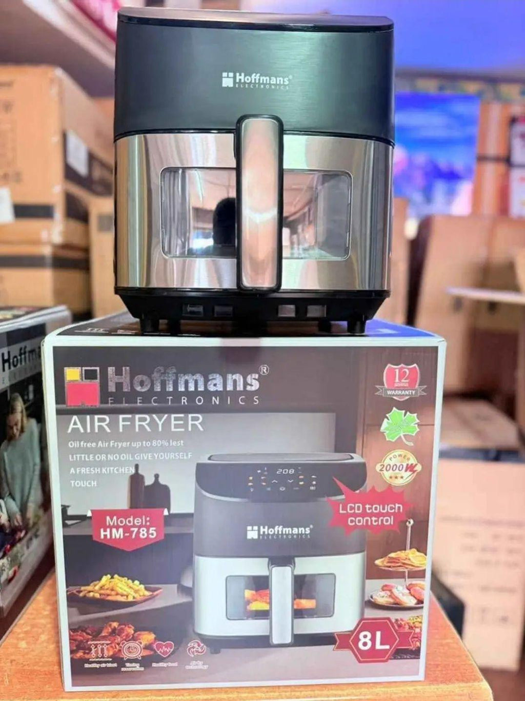 Hoffmans HM-785 8L Air Fryer – Healthier, Crispy & Convenient Cooking - LIFE STORES UGANDA
