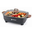 Hoffmans 9L 8-in-1 Multifunctional Electric Baking Tray 2250W Fast Heating Cooker Black