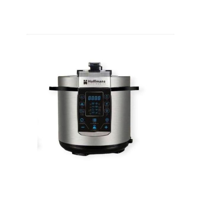 6L Hoffman Pressure Cooker with Steamer – Fast Electric Multi-Cooker for Home Use