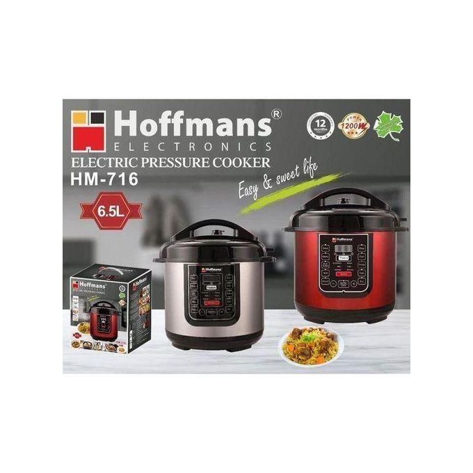 Hoffmans HM-716 6.5L 14-in-1 Electric Pressure Cooker | Fast & Healthy Family Cooking