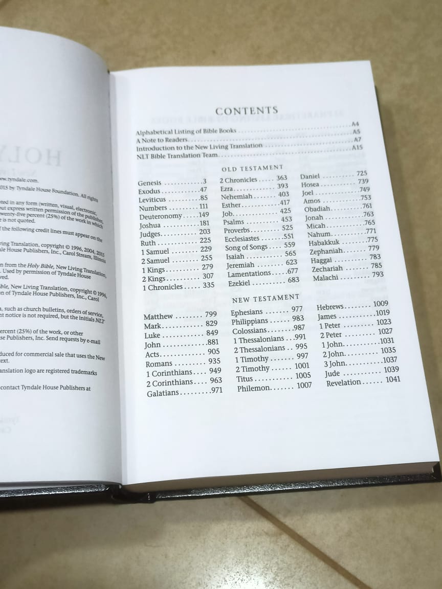 NLT Holy Bible Hardcover | New Living Translation by Tyndale | Clear & Readable with Smyth-Sewn Binding