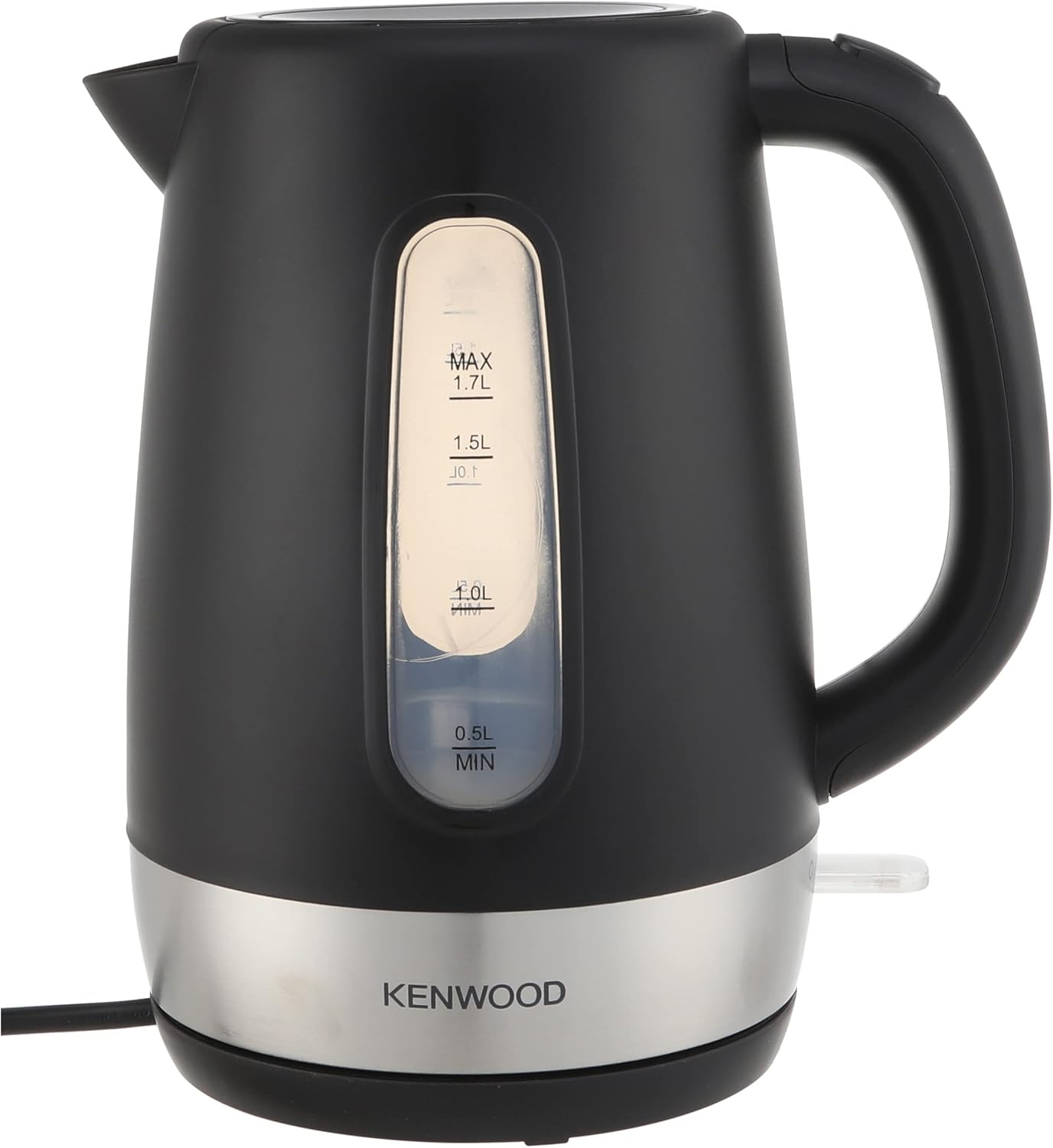 Kenwood ZJP01.A0BK Cordless Kettle – 2200W Fast Boil, 1.7L Capacity, Black/Silver