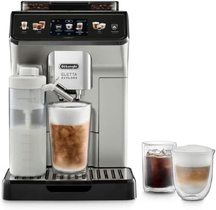 De'Longhi ECAM450.65.S Café Automatic Espresso Machine – Bean-to-Cup Luxury with Hot/Cold Brew (1.8L, Black)