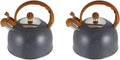 Electric Stainless Steel Whistling Tea & Coffee Maker Kettle – 2.5L Boiling Teapot with Heat-Resistant Handle for Home, Dorm & Camping | 21.5×19×19cm