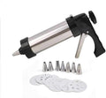 Cookie Press For Baking – Stainless Steel Cookie Decorating Kit with 8 Molds & 8 Nozzles