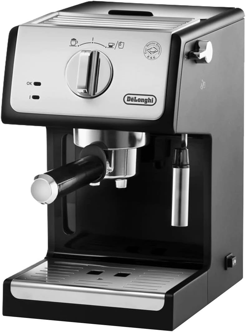 De'Longhi ECP33.21 Espresso Machine – Professional Pump Espresso & Cappuccino Maker (Black)