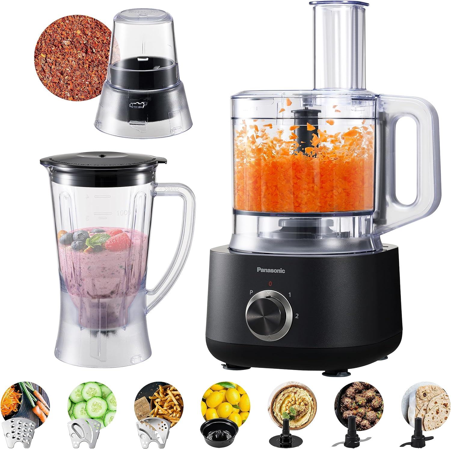 Panasonic MK-F510KTZ 800W 9-in-1 Food Processor – Your Kitchen’s Power Player
