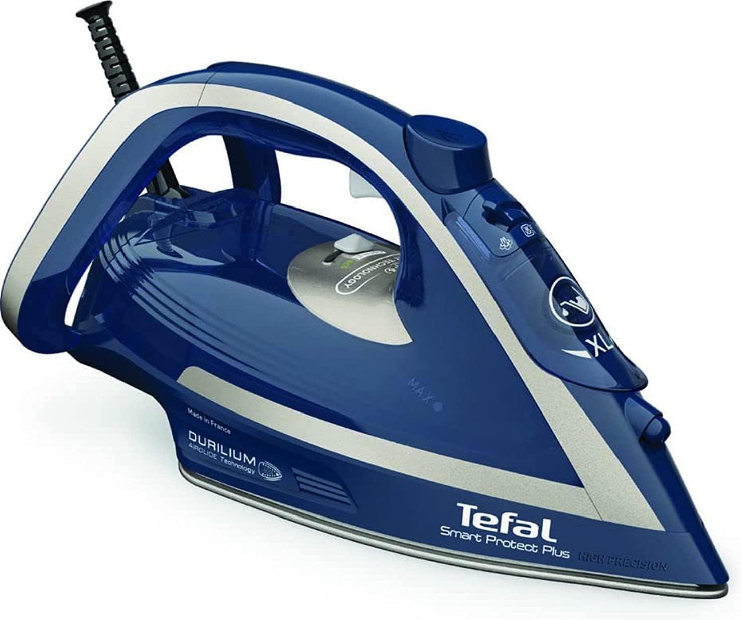 TEFAL Smart Protect+ Steam Iron – 2800W, Auto Temp Control, Non-Stick Soleplate, Made in France