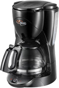 De'Longhi ICM2.1B Coffee Maker – 10-Cup Programmable Drip Coffee Machine (Black/Silver)