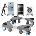 Mobile Roller Fridge Stand – Adjustable Washing Machine & Dryer Base with Locking Wheels (4 Rolls, 8 Feet) - LIFE STORES UGANDA