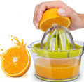 Manual Lemon Orange Juicer | Hand Squeezer with Built-In Measuring Cup | 400ml BPA-Free Citrus Extractor