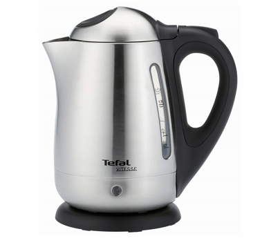 TEFAL Vitesse Kettle – 2200W, 1.7L Stainless Steel, Auto Shut-Off, 360° Base, B1762543 Percolator