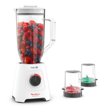 Moulinex PowerBlend, LM458127, 600W Blender – 2.8L XXL Jug + Chopper/Grinder