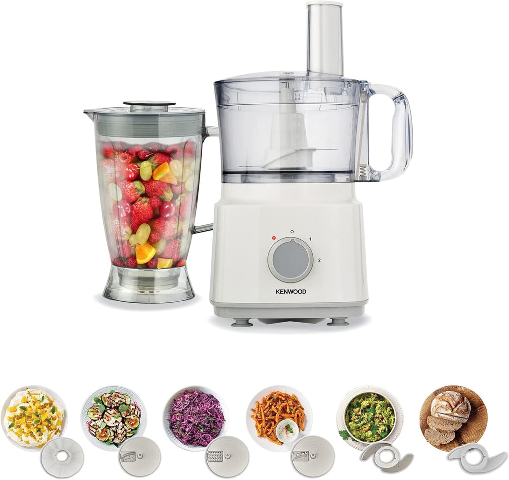 Kenwood 8-in-1 Food Processor, FDP03.C0WH – 750W Powerhouse for Chopping, Blending & Baking!