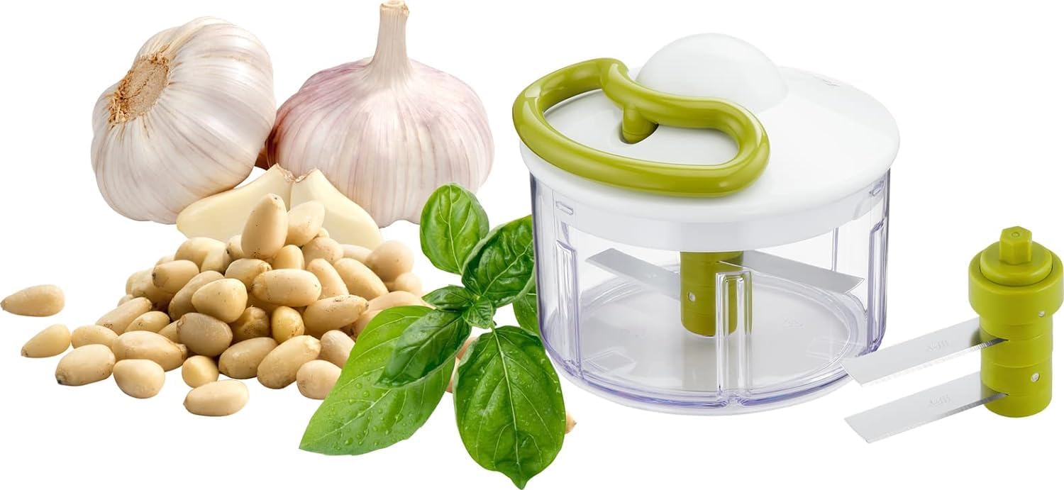 Tefal K1330404 Manual Food Chopper – 500ml with Stainless Steel Blades, 5-Second Chop