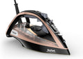 TEFAL Ultimate Pure Steam Iron – 3100W, 260g/min Boost, Anti-Calc, Non-Stick Soleplate, Black & Rose Gold