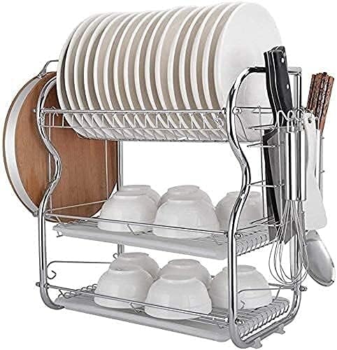 Drainer Rack Stainless 3-Layers – Space-Saving, Durable Dish Drying & Organizing Rack - LIFE STORES UGANDA