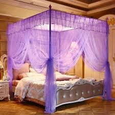 4 Corner Mosquito Net with Stainless Steel Frame – Romantic Lace Design for All Bed Sizes - LIFE STORES UGANDA
