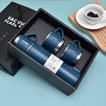 500ml Stainless Steel Vacuum Flask with 3 Cups – Leakproof, Thermal Insulated Bottle for Hot & Cold Drinks  | Multicolor Travel Flask Set