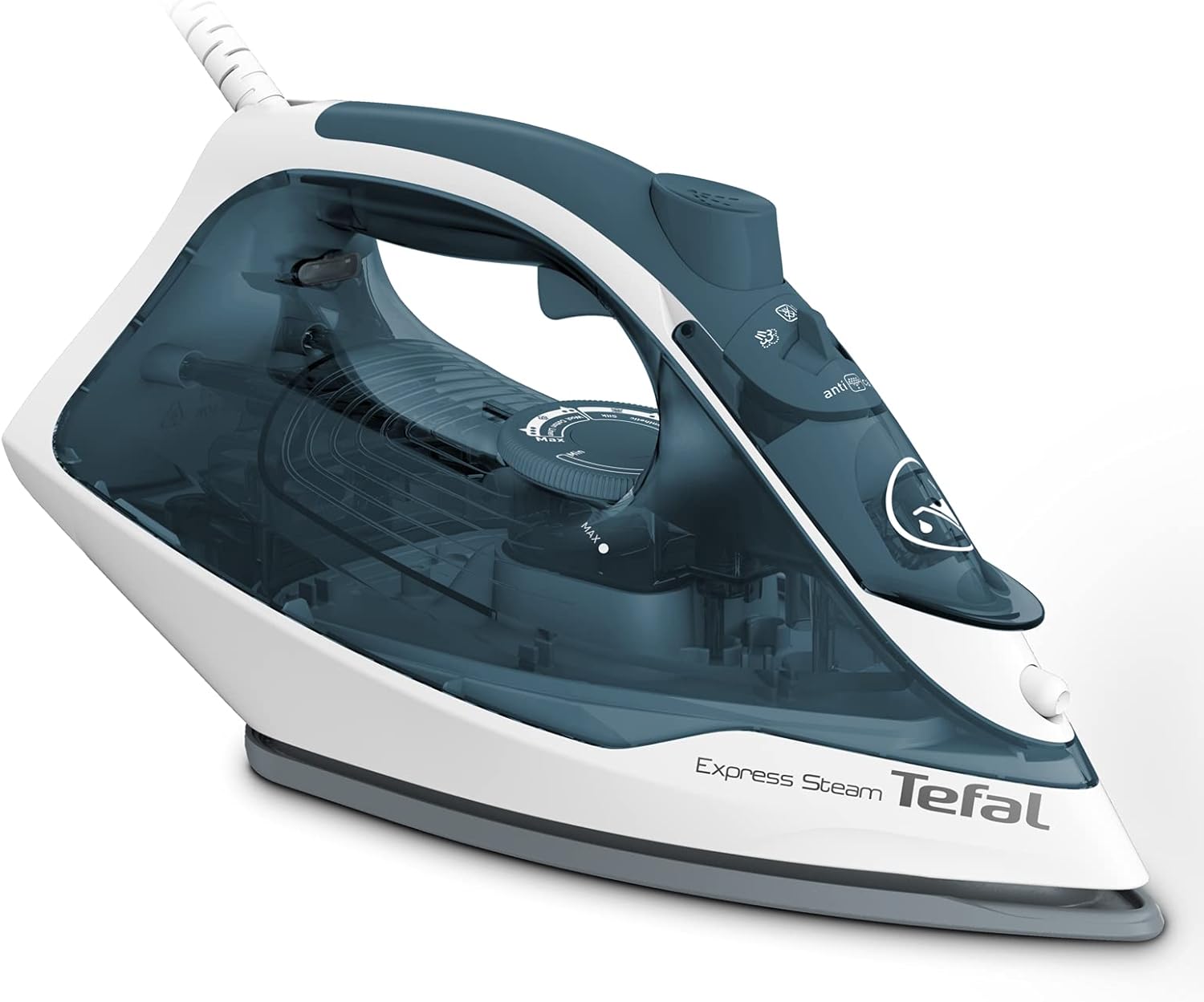 TEFAL Express Steam Iron – 2400W, Adjustable Steam, Non-Stick Soleplate, 270ml Tank