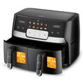 RAF Dual Basket Air Fryer 12L – 1700W x2 Power with LED Digital Display, SYNC Cooking, & 360° Air Circulation