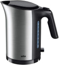 Braun 3000W Electric Kettle – Ultra-Fast Boiling in Style (1.7L, Black, WK5110BK)