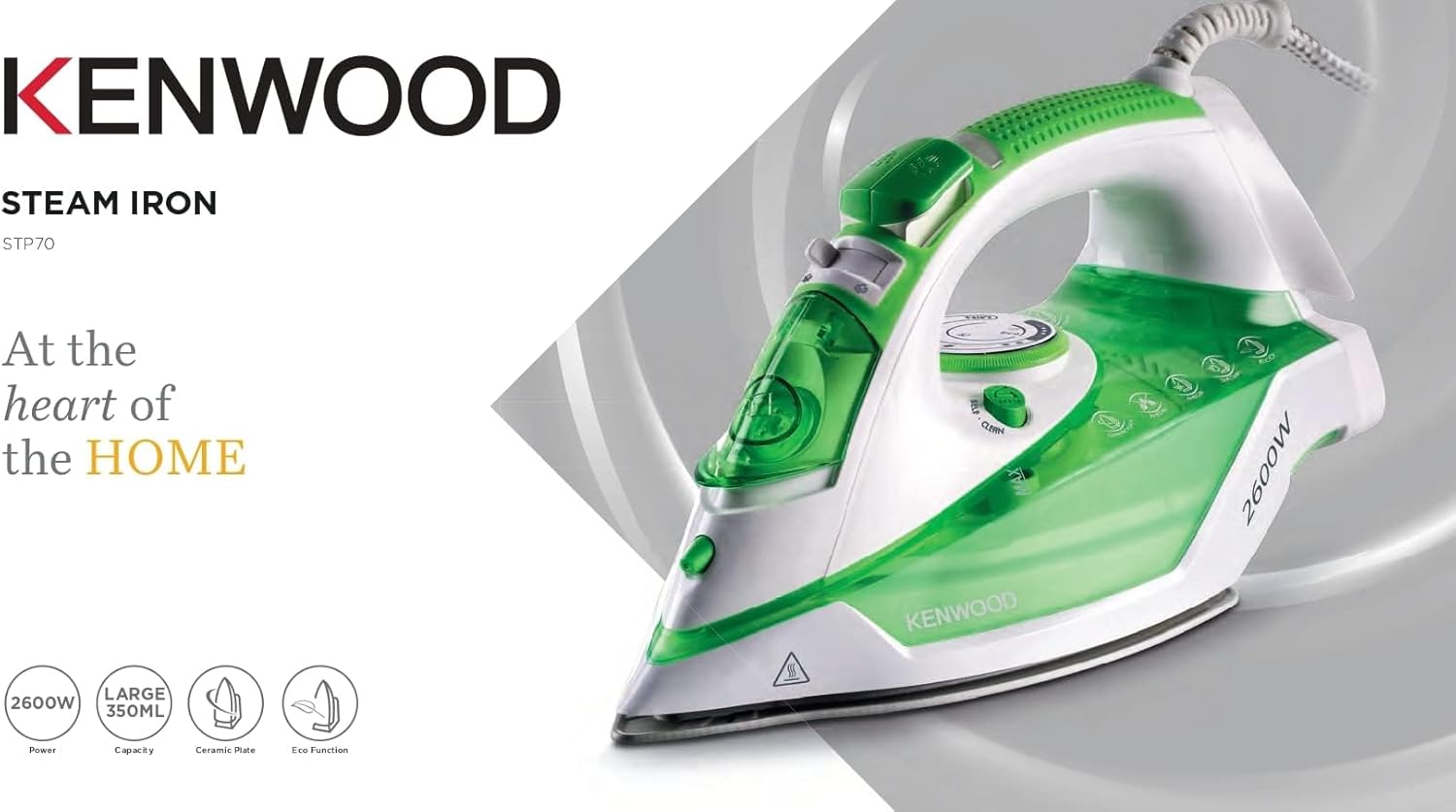 Kenwood STP70.000WG Steam Iron – 2600W Nuclear-Powered Ironing Beast