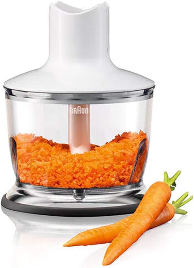 Braun Multi-Quick 3 Hand Blender MQ3035 – 700W with Whisk & Chopper (White)