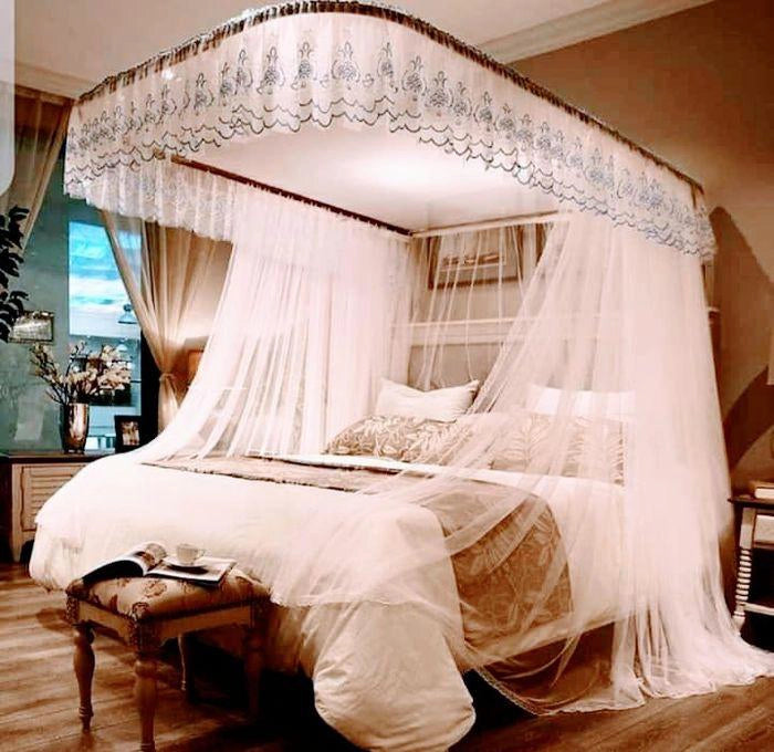 Princess Mosquito Rail Net – Elegant Lace Design for Peaceful, Bug-Free Sleep