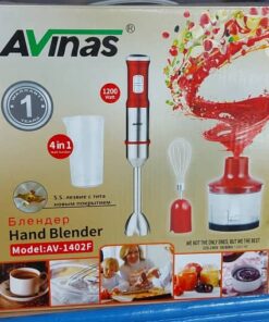 AVINAS 4-in-1 Hand Blender – High-Powered Multi-Purpose Kitchen Tool (800W, Stainless Steel Blades)