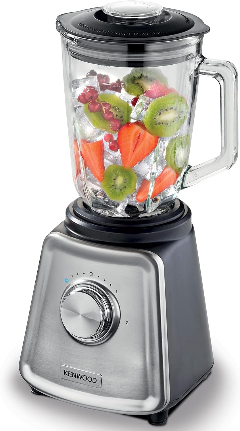 Kenwood BLP44.270SS 800W Glass Mixer with Grinder – Professional Blending & Grinding (Silver)