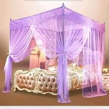 4 Corner Mosquito Net with Stainless Steel Frame – Romantic Lace Design for All Bed Sizes - LIFE STORES UGANDA