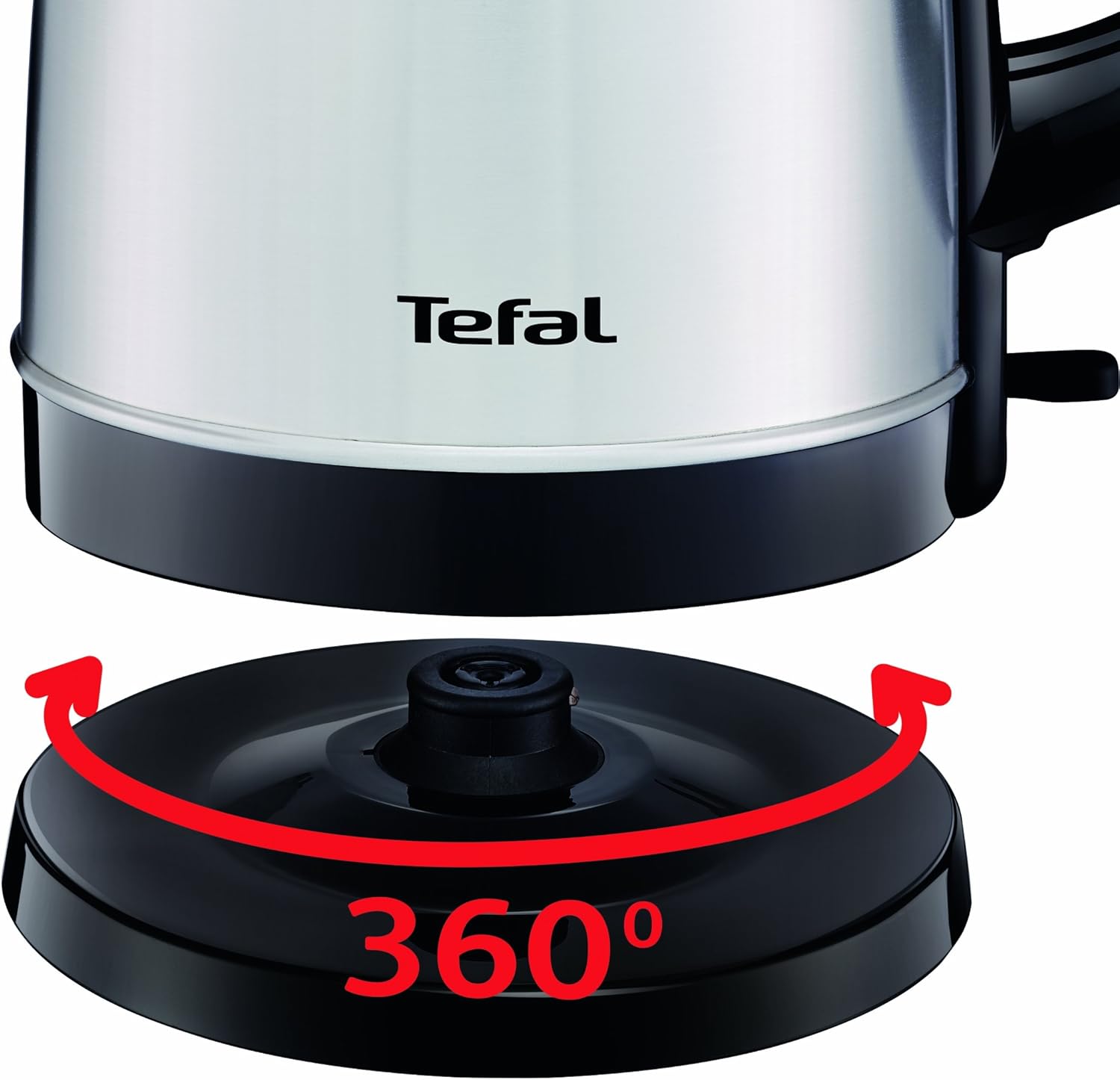 Tefal Dialog KI150D27 Stainless Steel Kettle – 1.7L, 2400W Fast Boil with 360° Base & Safety Shut-Off
