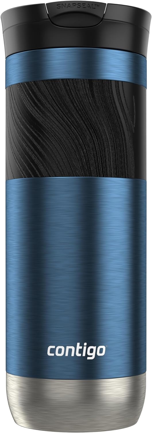 Contigo SnapSeal Travel Mug – Leak-Proof, Stainless Steel, Double-Wall Vacuum Insulated – 473ml (16oz)