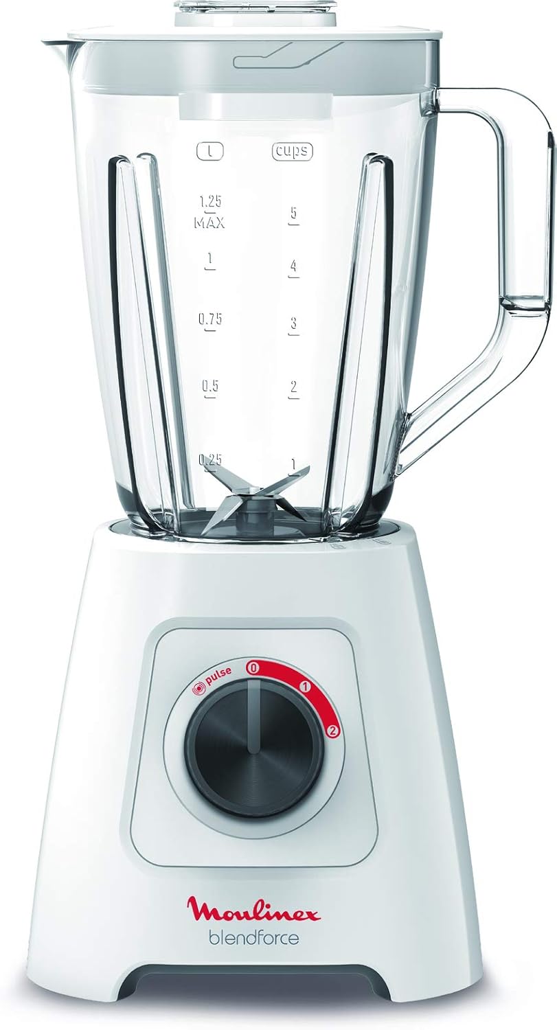 Moulinex Blendforce 2 Blender – 600W Power | 2L Jug | Stainless Steel Blades for Effortless Blending