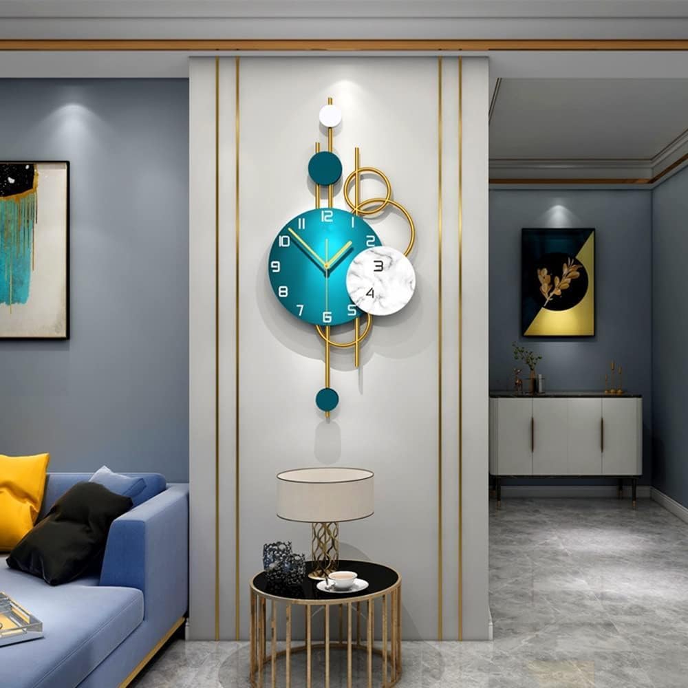 Decorative Round Light Luxury Wall Clock – Silent, Stylish Timepiece for Any Space