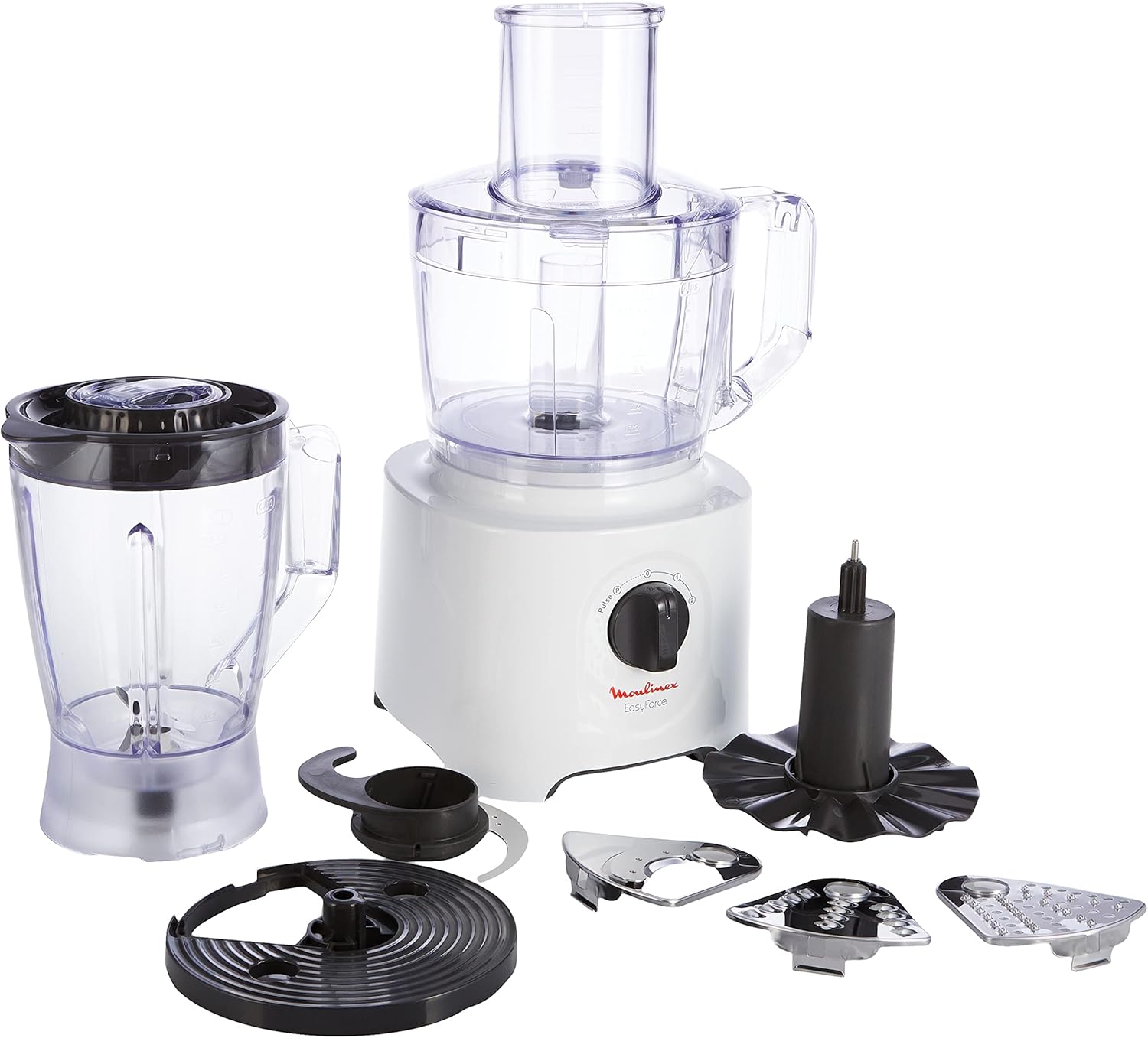 Moulinex Easy Force 2.4L Food Processor, FP247127 – 800W Power + 25 Functions for Effortless Prep