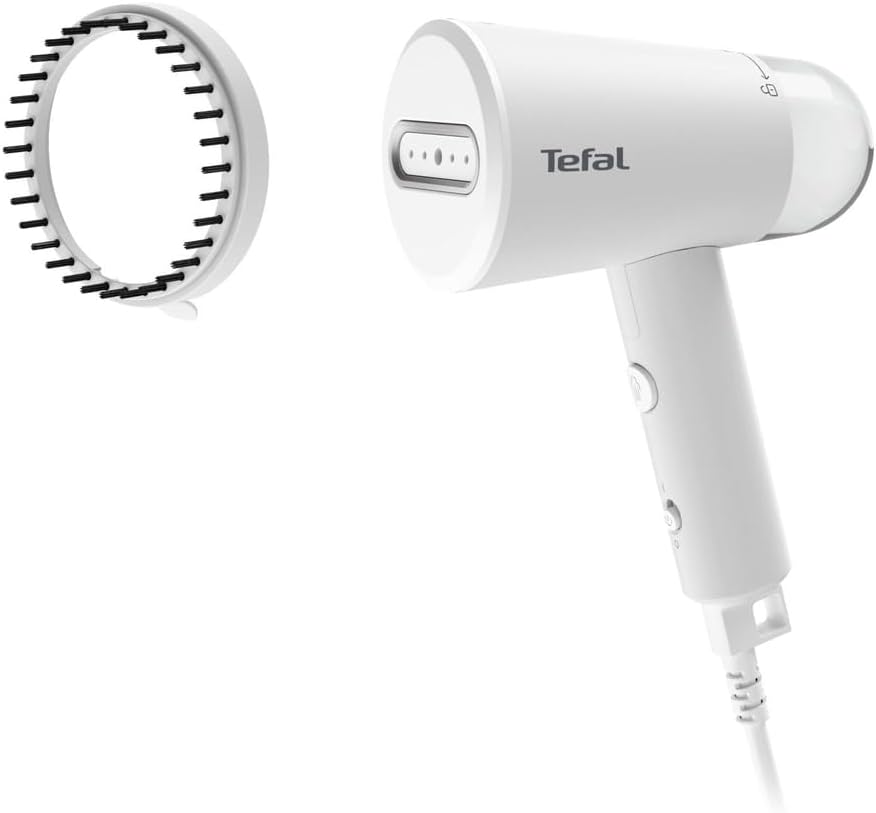 Tefal Origin Travel DT1020G0 – 1200W Compact Steam Brush for Wrinkle-Free Clothes Anywhere