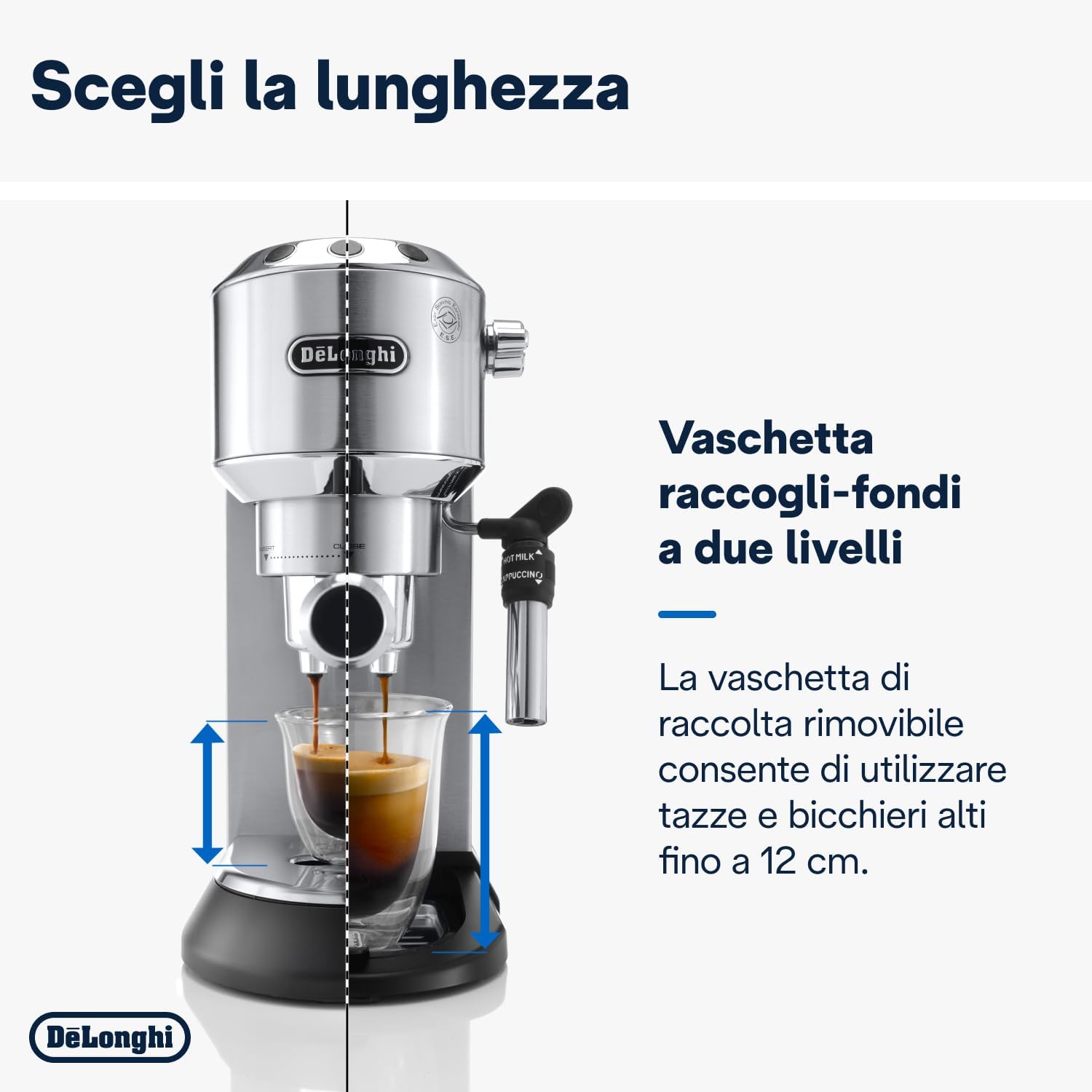 De'Longhi EC685M Espresso Machine – Premium Coffee & Cappuccino Maker (Silver, 1350W)