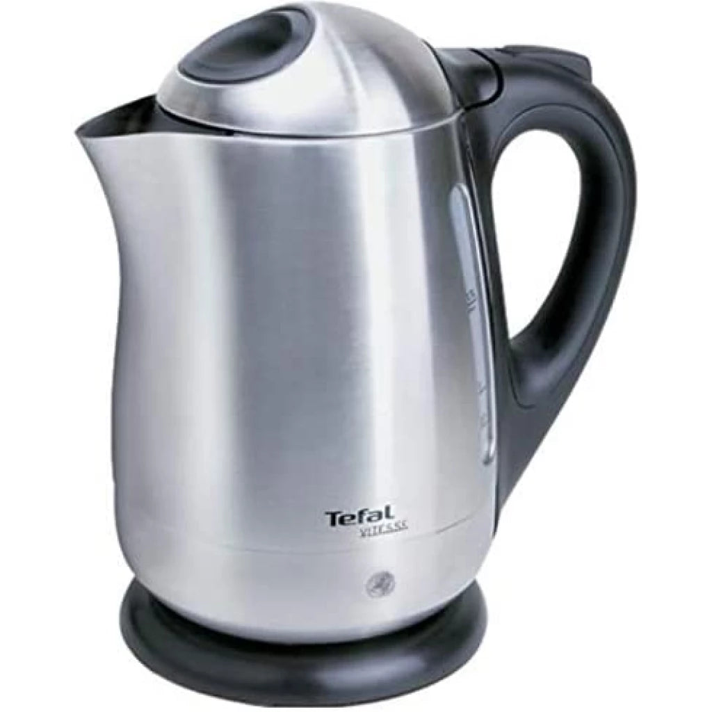 TEFAL Vitesse Kettle – 2200W, 1.7L Stainless Steel, Auto Shut-Off, 360° Base, B1762543 Percolator