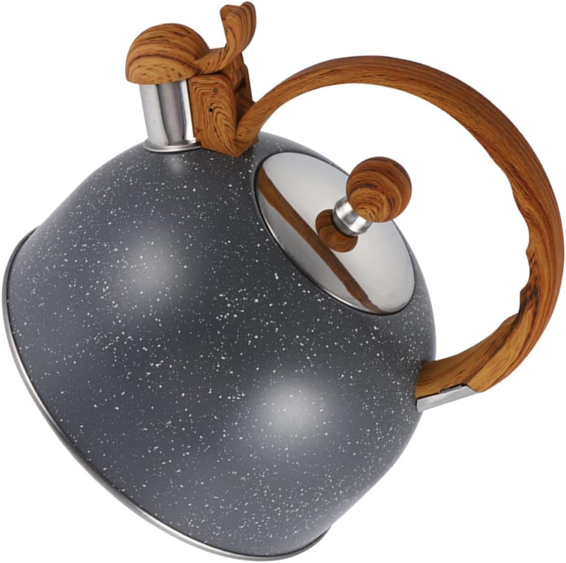 Electric Stainless Steel Whistling Tea & Coffee Maker Kettle – 2.5L Boiling Teapot with Heat-Resistant Handle for Home, Dorm & Camping | 21.5×19×19cm
